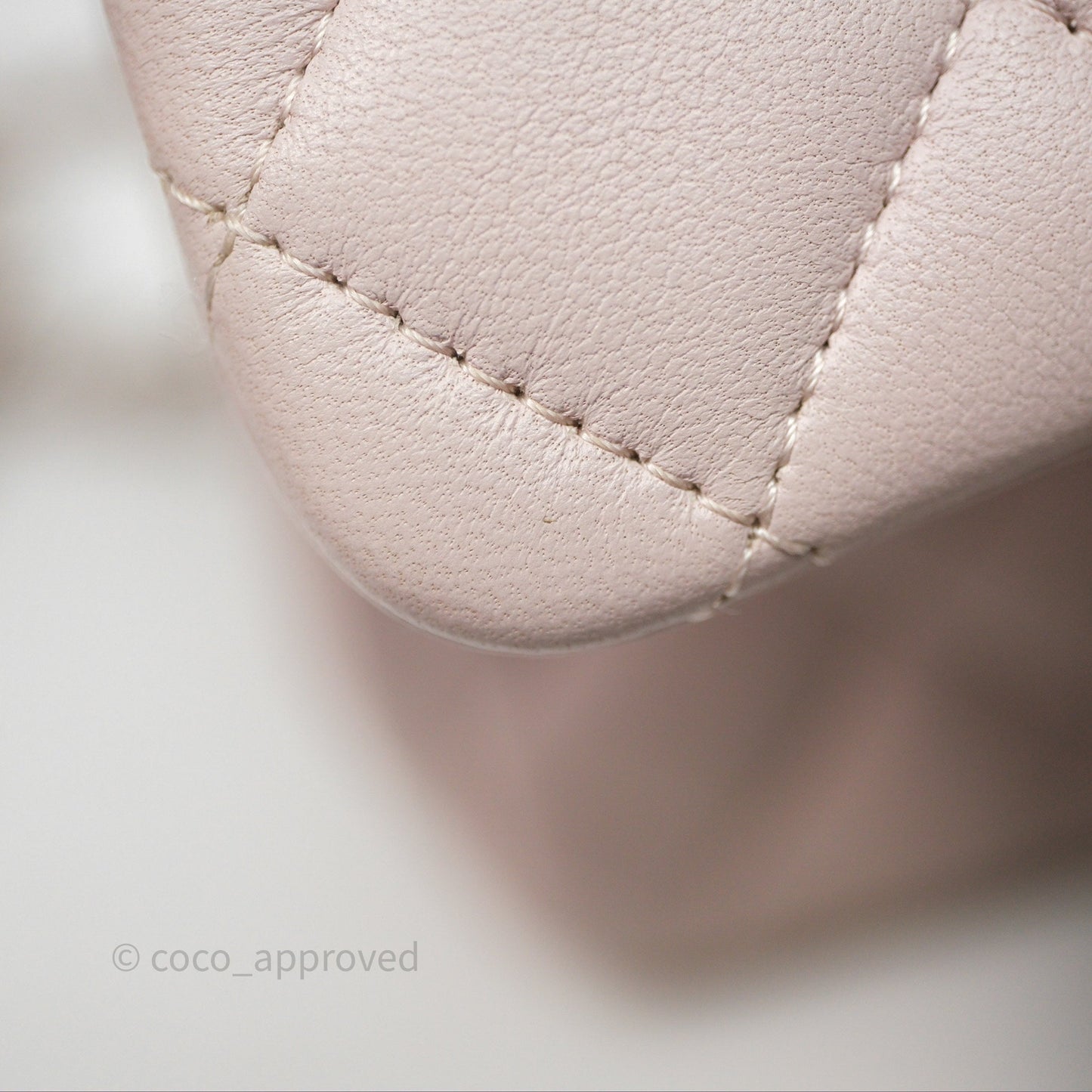 Chanel Mini Square Flap Quilted Lilac Lambskin Silver Hardware