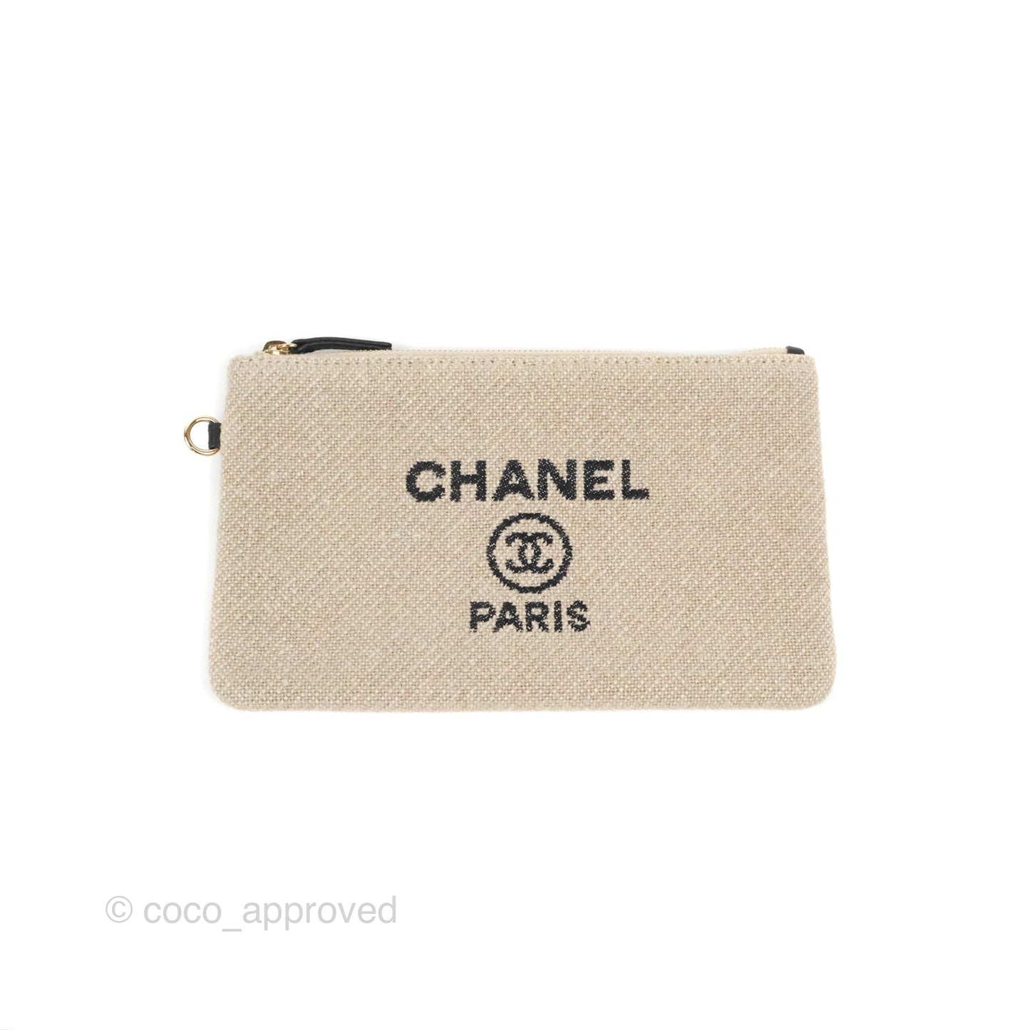 Chanel New Small Deauville Black/Taupe Canvas