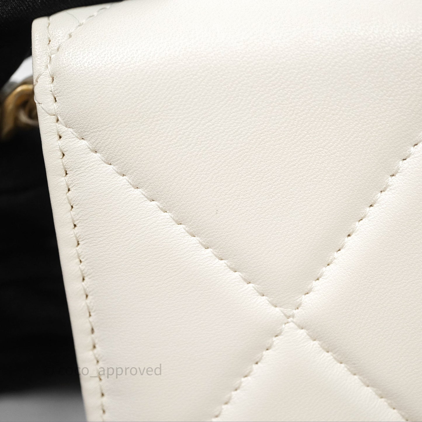 Chanel 19 Clutch With Chain Ivory White Lambskin Mixed Hardware
