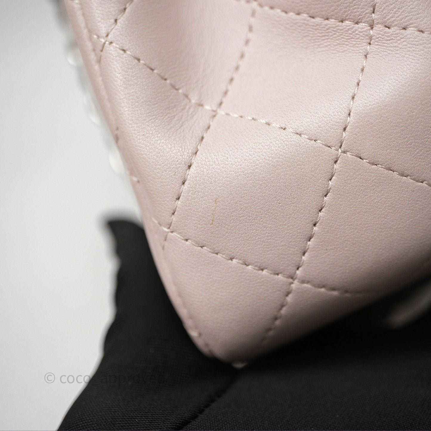 Chanel Mini Square Flap Quilted Lilac Lambskin Silver Hardware