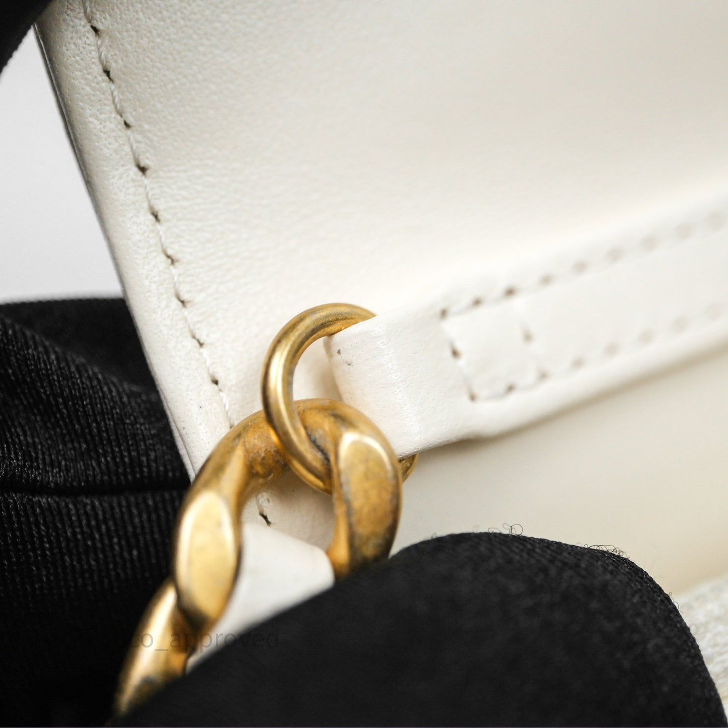 Chanel 19 Clutch With Chain Ivory White Lambskin Mixed Hardware