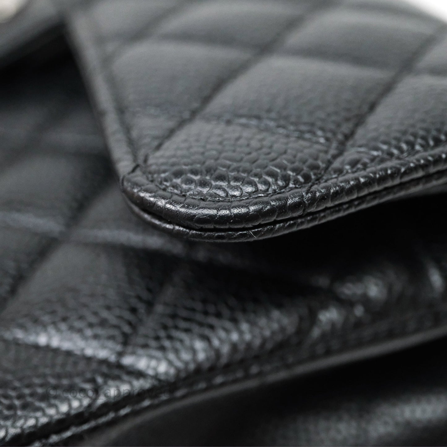 Chanel Small Classic Flap Quilted Black Caviar Silver Hardware