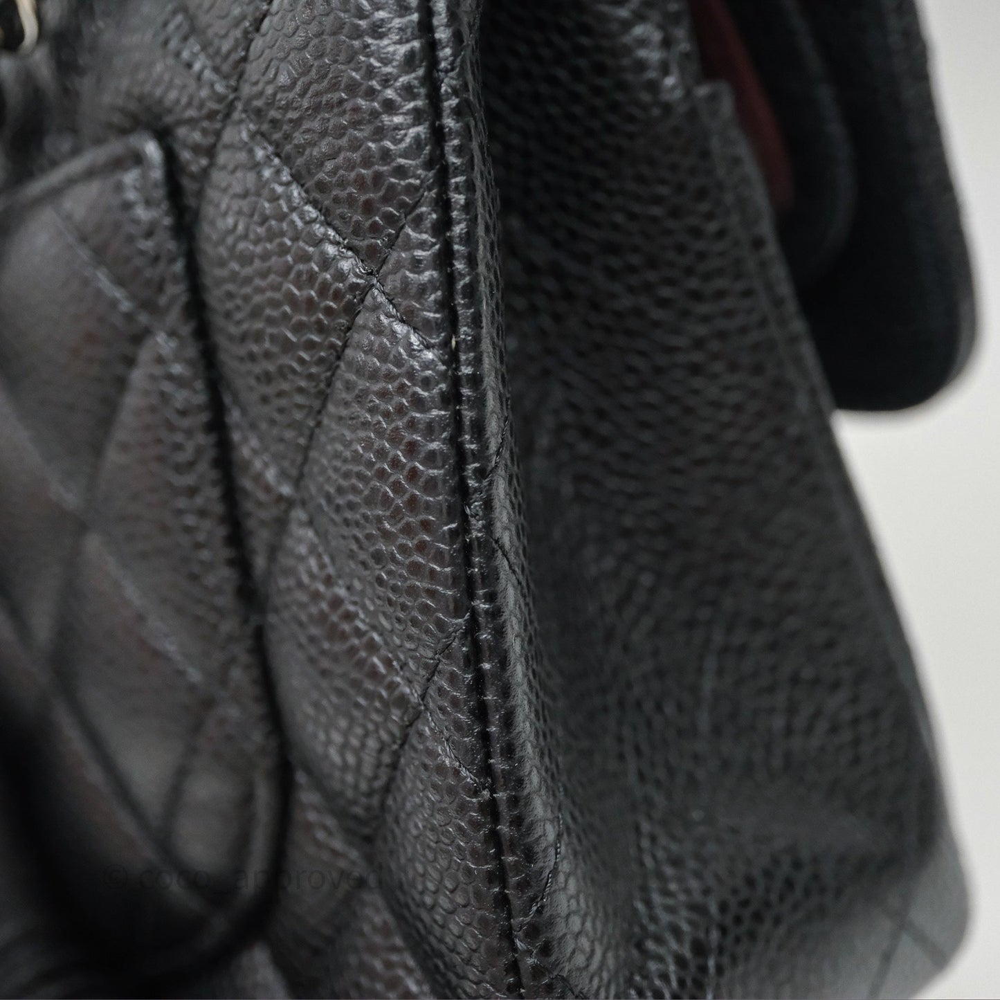 Chanel Small Classic Flap Quilted Black Caviar Silver Hardware
