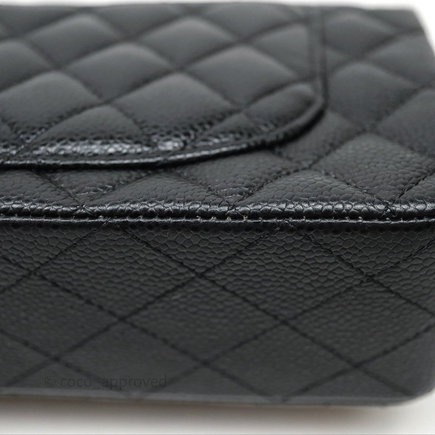 Chanel Small Classic Flap Quilted Black Caviar Silver Hardware