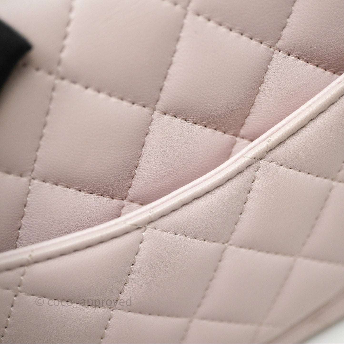 Chanel Mini Square Flap Quilted Lilac Lambskin Silver Hardware
