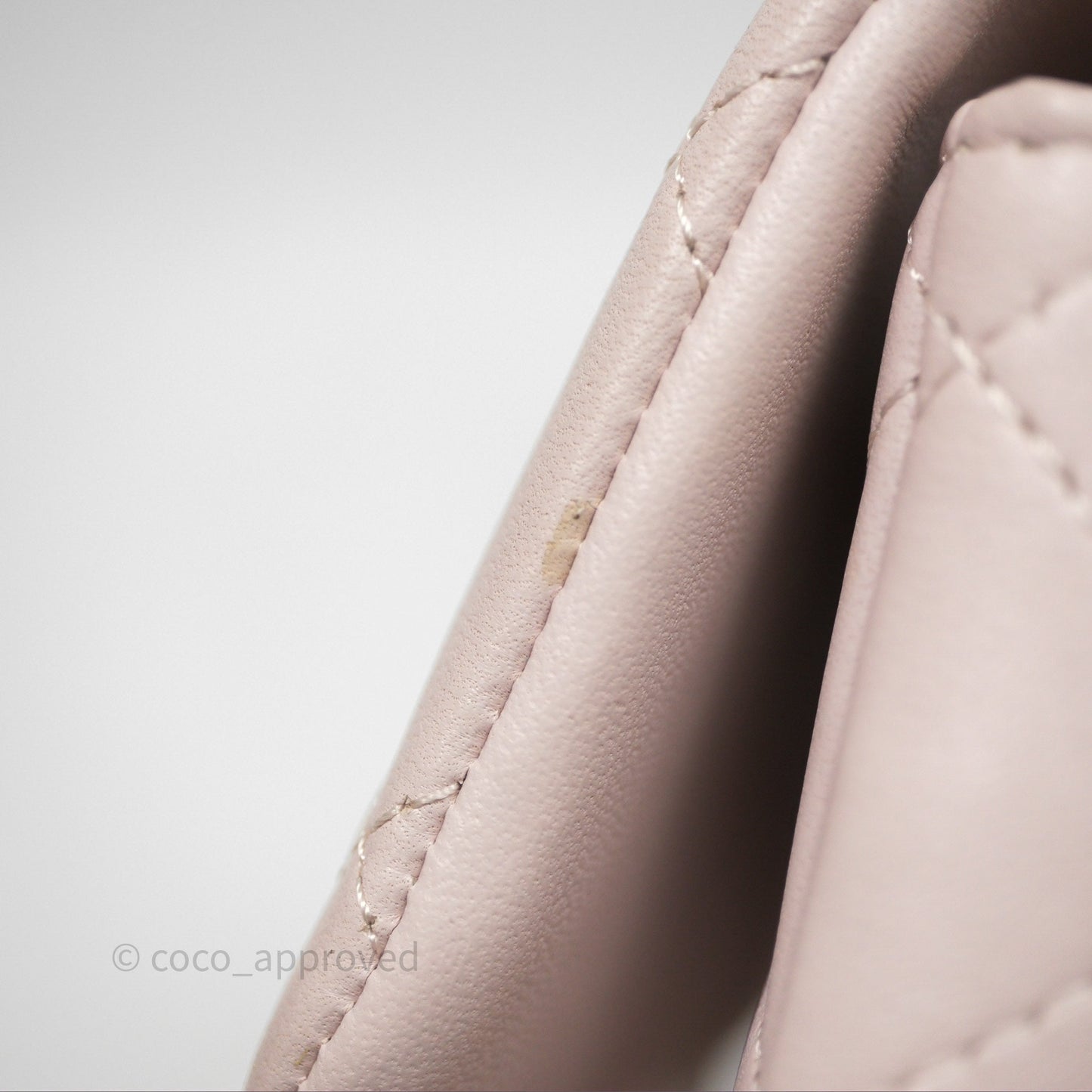 Chanel Mini Square Flap Quilted Lilac Lambskin Silver Hardware