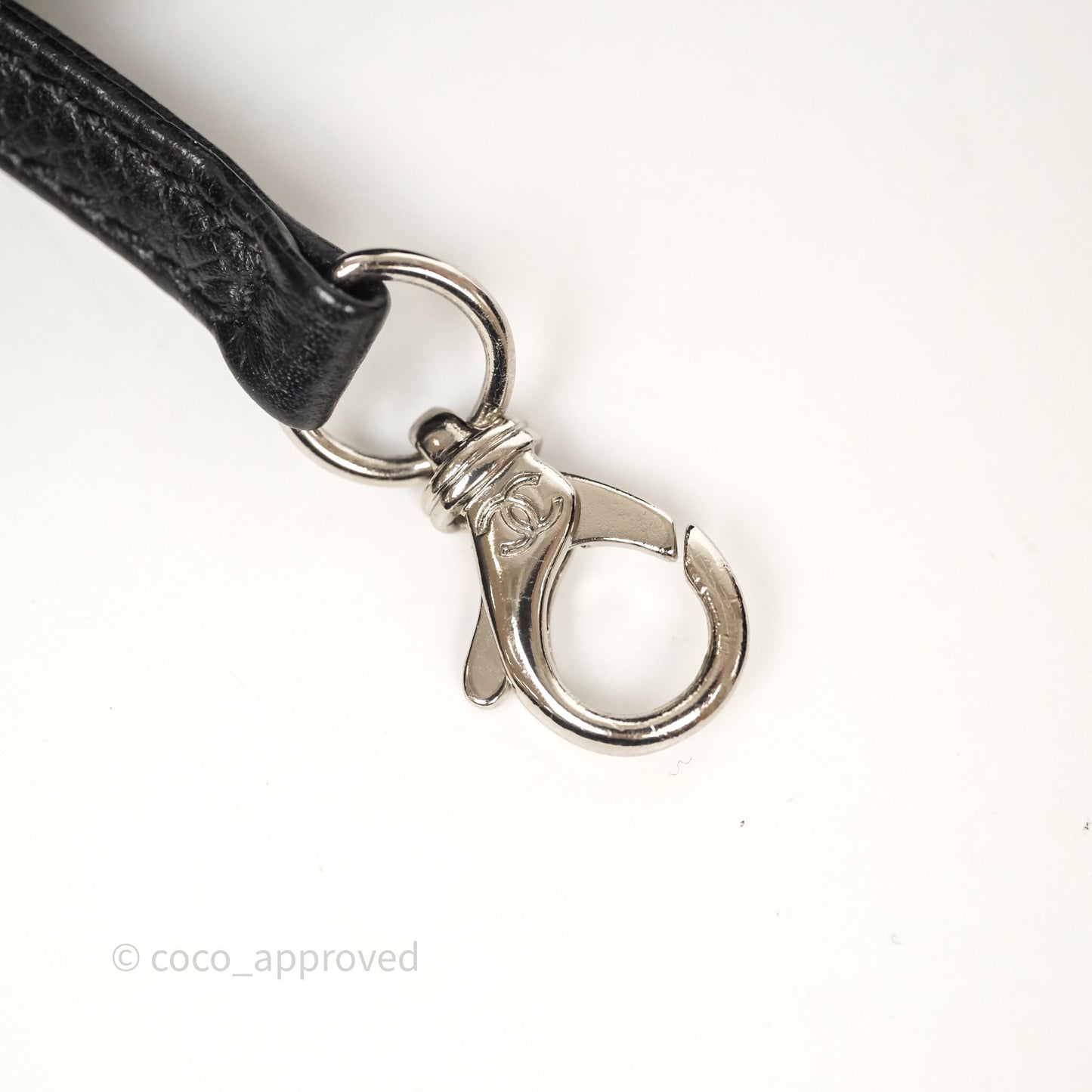 Chanel CC Pocket Tote Bag Black Caviar Silver Hardware