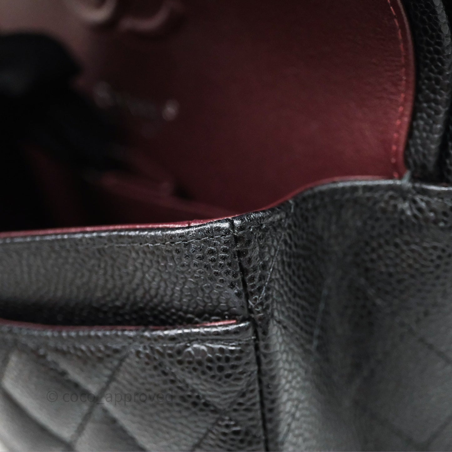 Chanel Small Classic Flap Quilted Black Caviar Silver Hardware