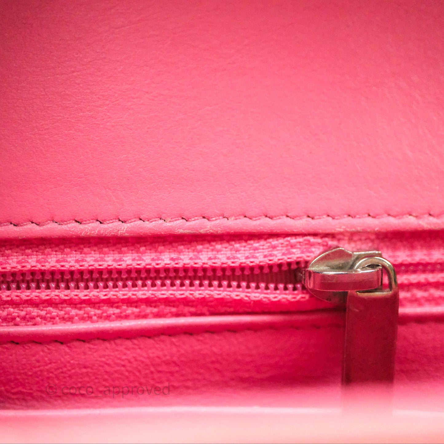 Chanel Quilted Mini Rectangular Pink Patent Silver Hardware
