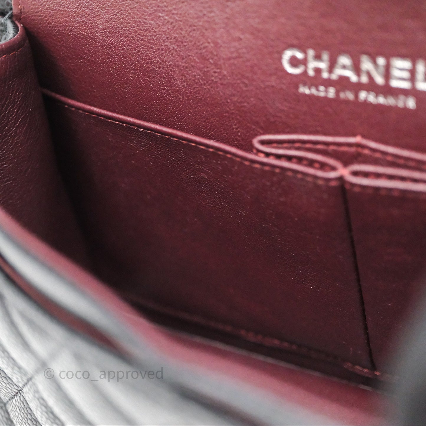 Chanel Small Classic Flap Quilted Black Caviar Silver Hardware