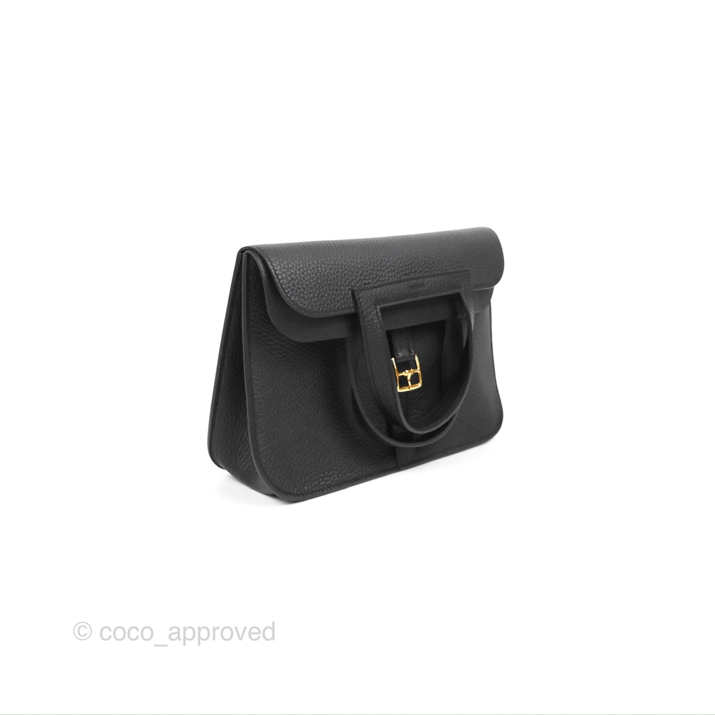 Hermès Halzan 25 Clemence Gold Hardware