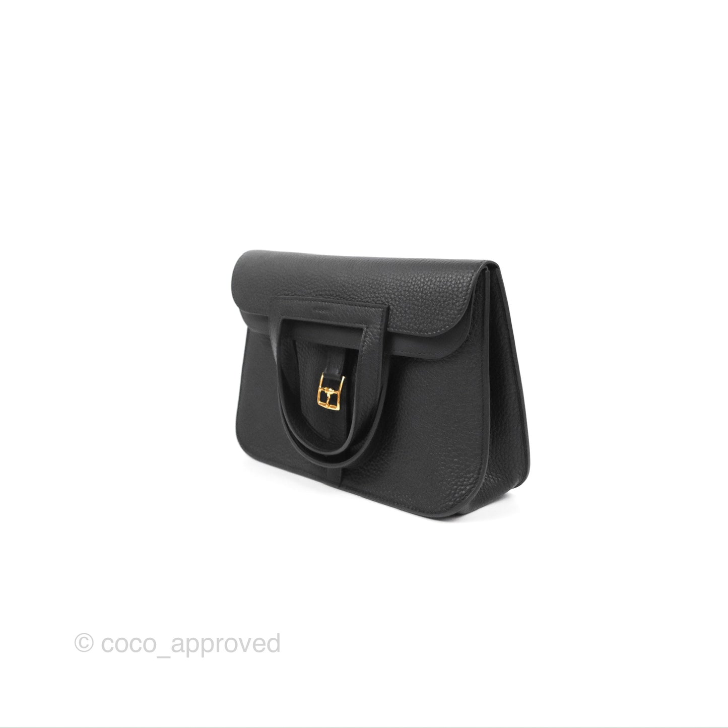 Hermès Halzan 25 Clemence Gold Hardware