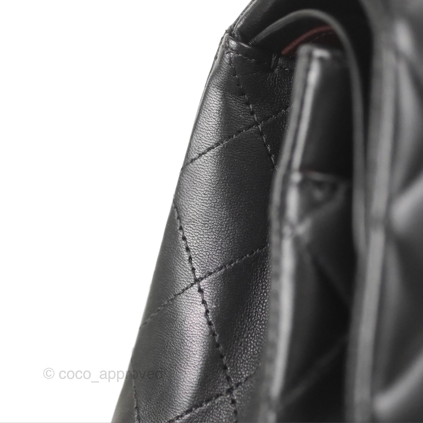 Chanel Classic M/L Medium Flap Quilted Black Lambskin Gold Hardware
