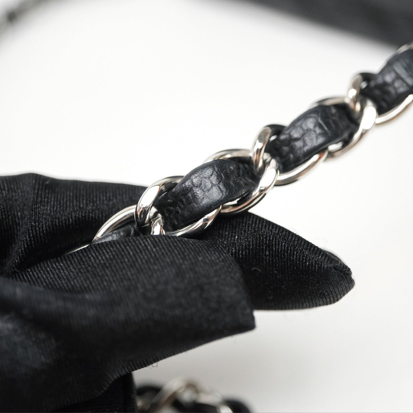 Chanel Small Classic Flap Quilted Black Caviar Silver Hardware