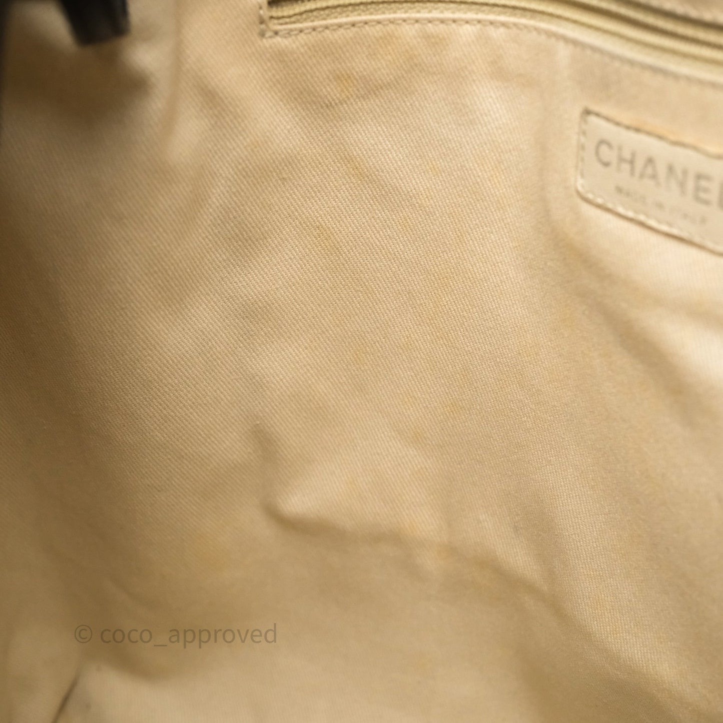 Chanel CC Pocket Tote Bag Black Caviar Silver Hardware