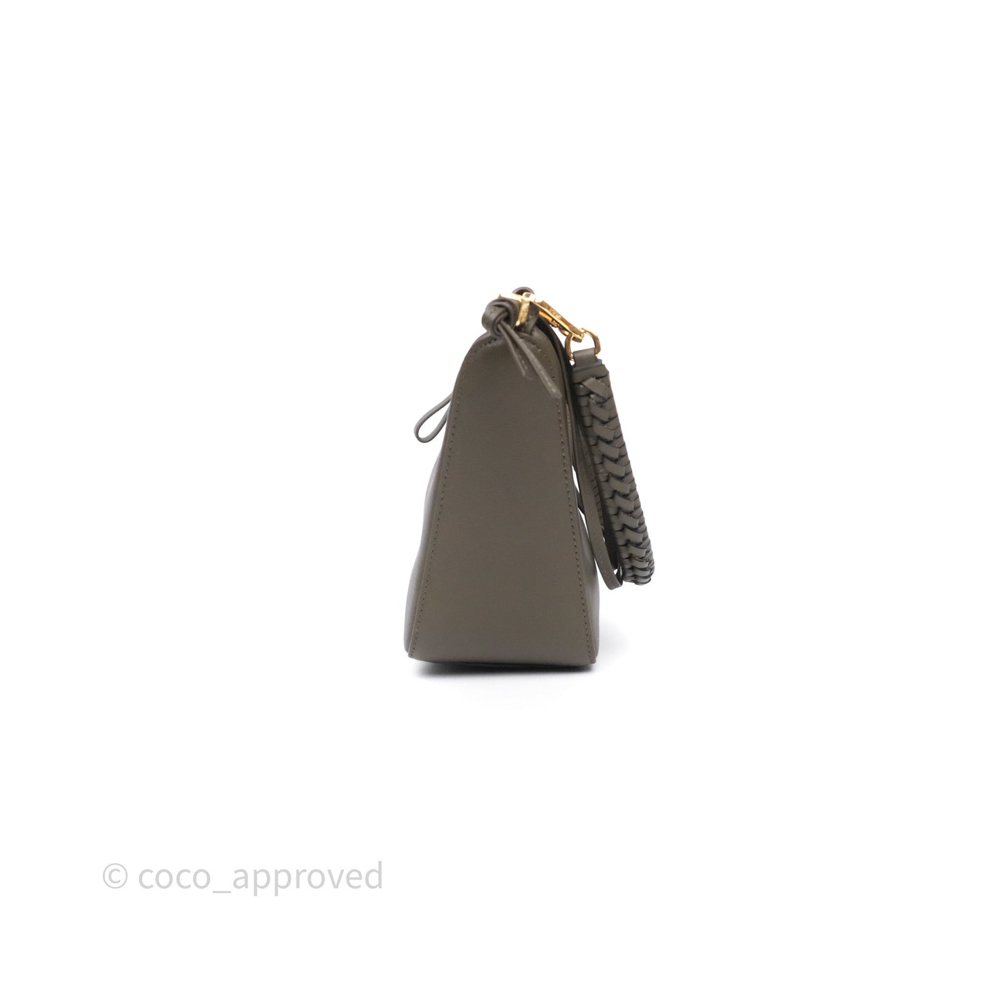 Loewe Mini Hammock Hobo in Classic Calfskin Dark Khaki Green