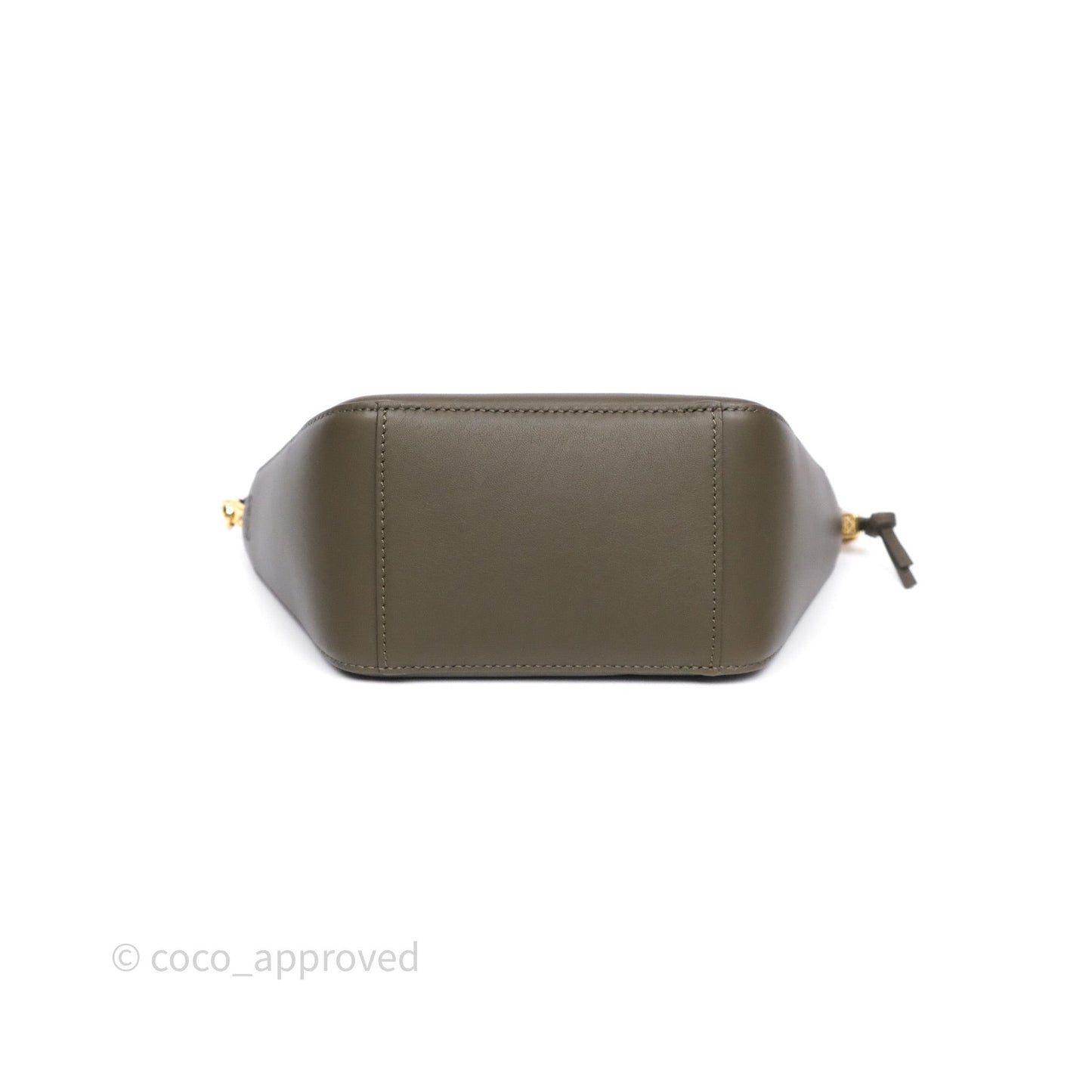 Loewe Mini Hammock Hobo in Classic Calfskin Dark Khaki Green