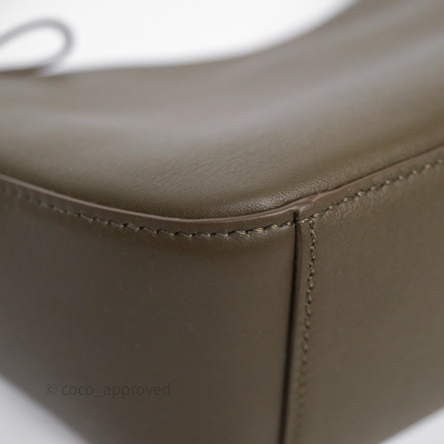 Loewe Mini Hammock Hobo in Classic Calfskin Dark Khaki Green