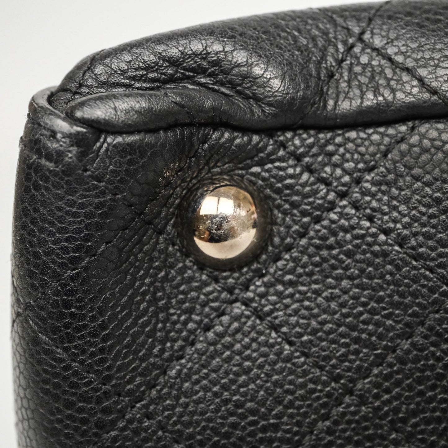Chanel CC Pocket Tote Bag Black Caviar Silver Hardware