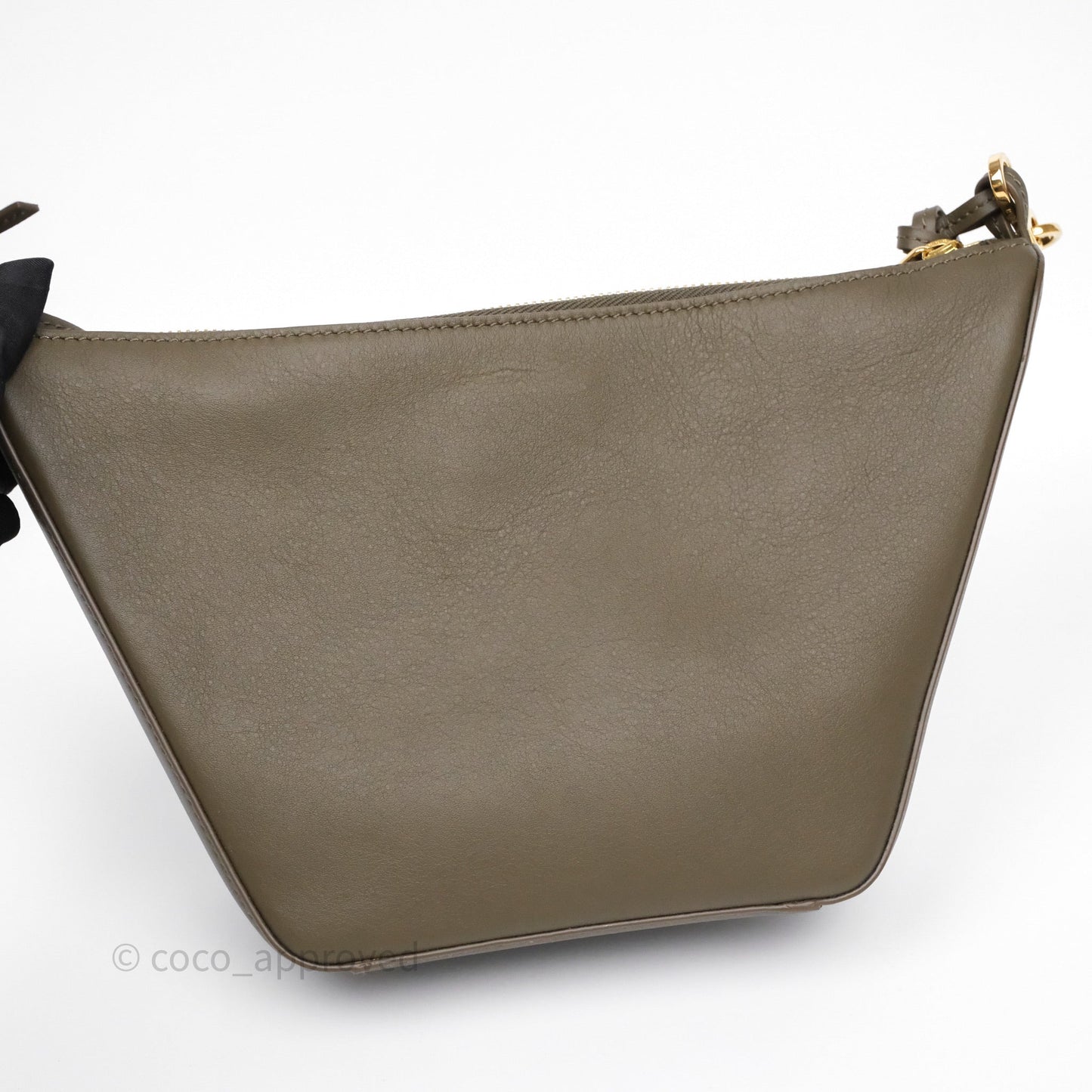 Loewe Mini Hammock Hobo in Classic Calfskin Dark Khaki Green