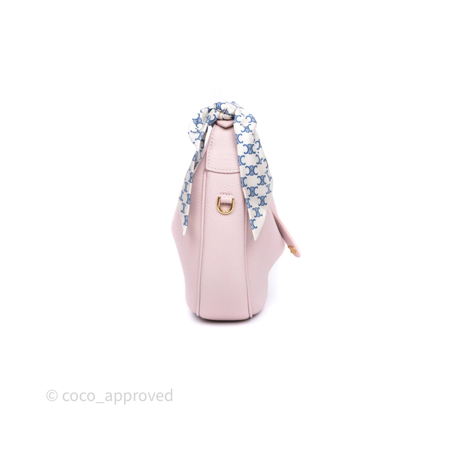 Celine Teen Celine Lulu in Grained Calfskin Bleached Pink