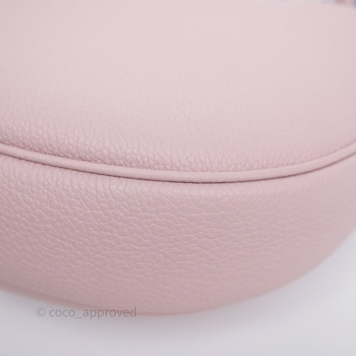 Celine Teen Celine Lulu in Grained Calfskin Bleached Pink
