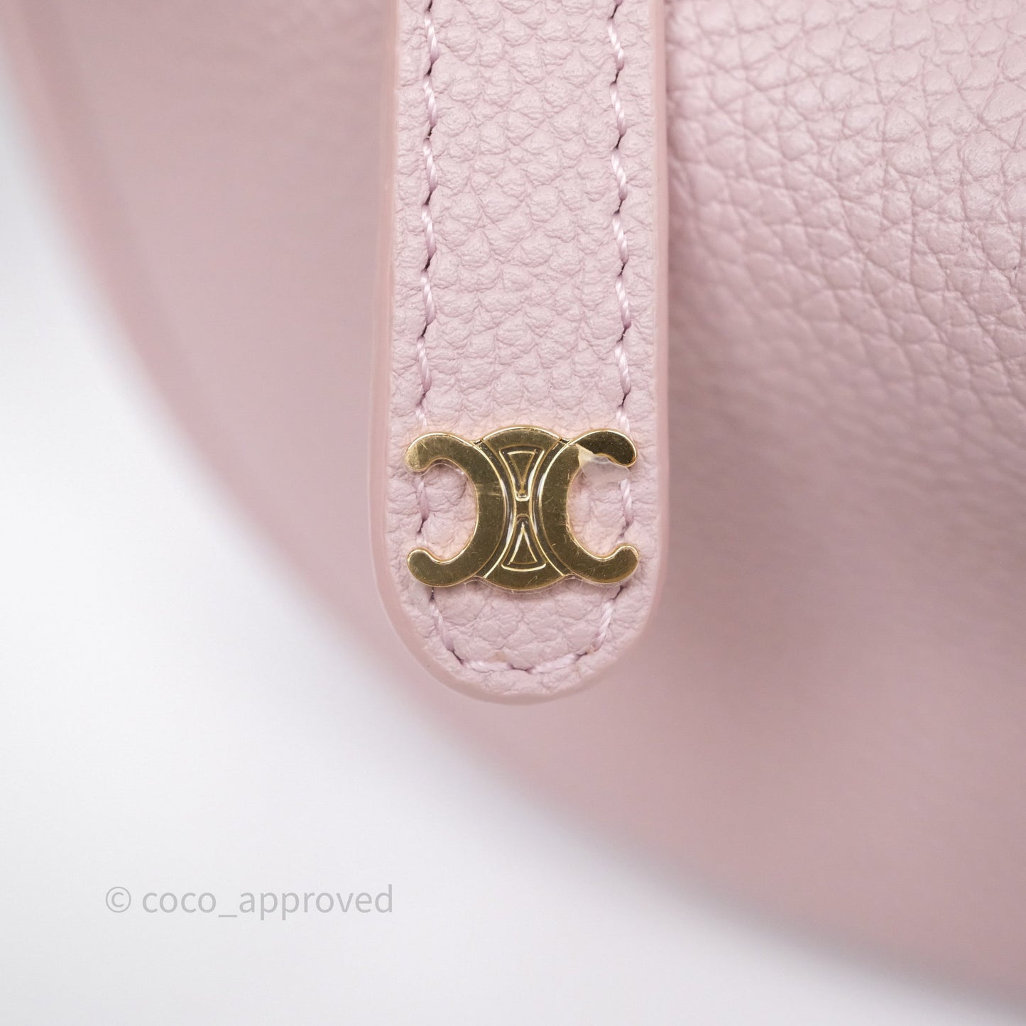 Celine Teen Celine Lulu in Grained Calfskin Bleached Pink