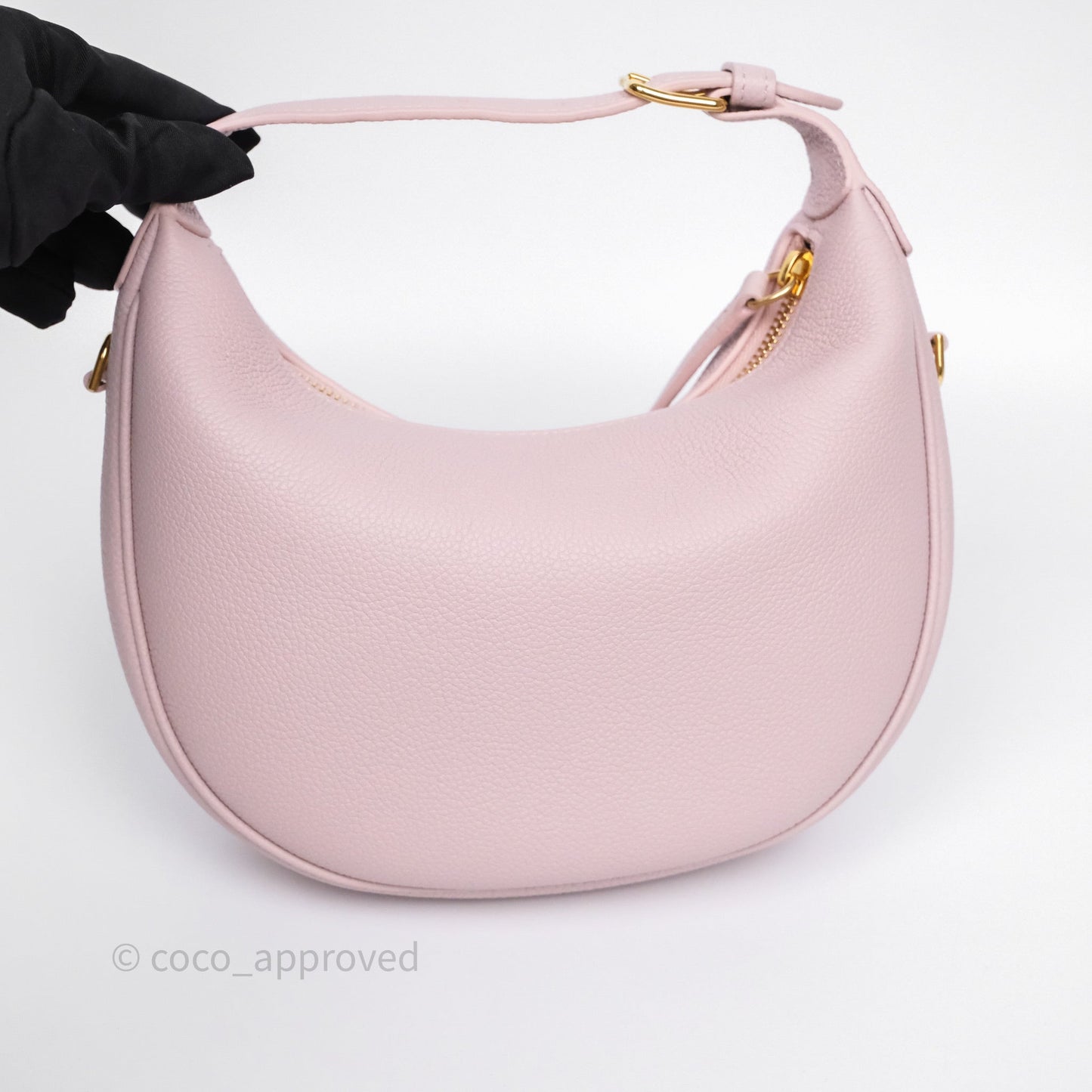 Celine Teen Celine Lulu in Grained Calfskin Bleached Pink