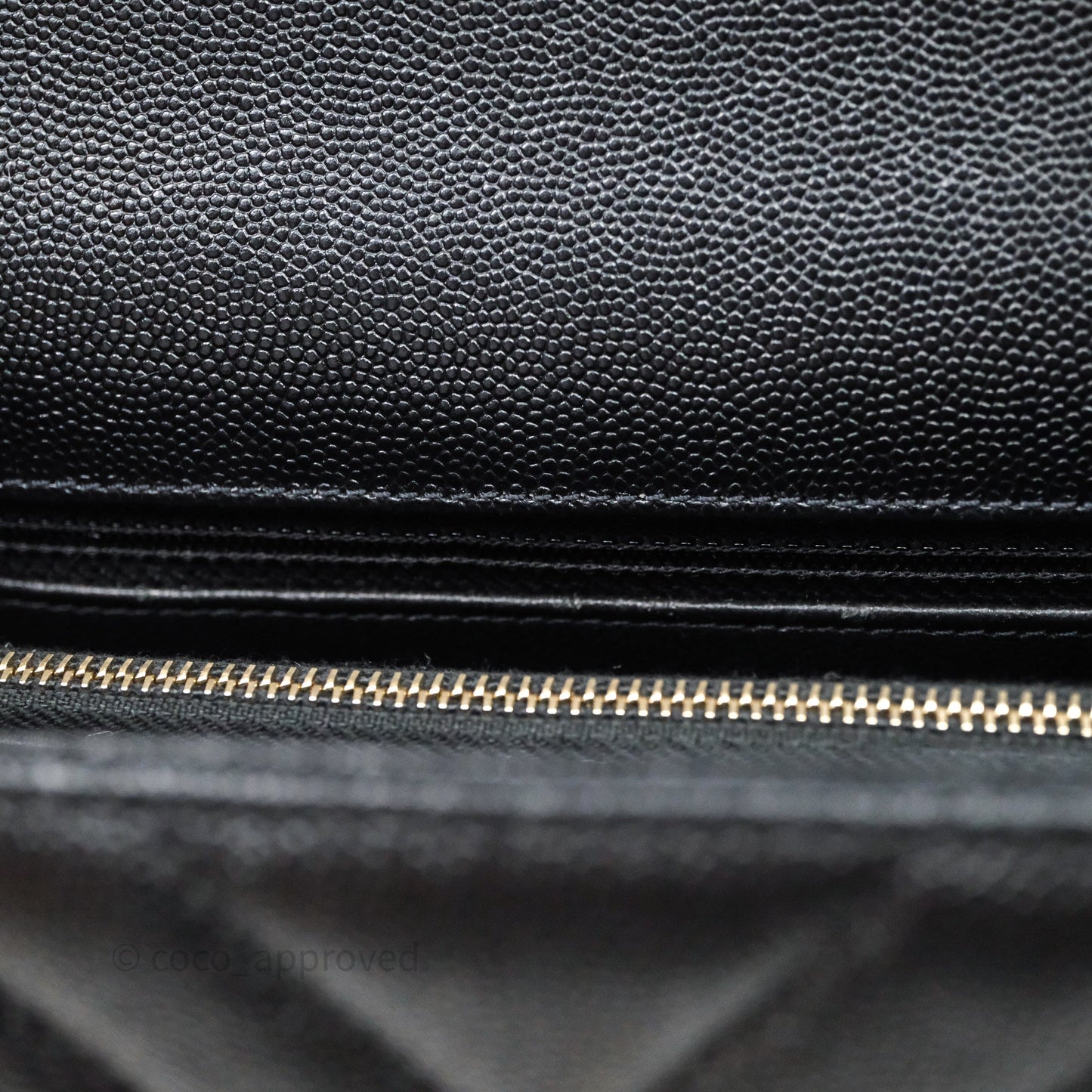 Chanel Medium Quilted Coco Handle Chevron Black Caviar Aged Gold Hardware Lizard Handle