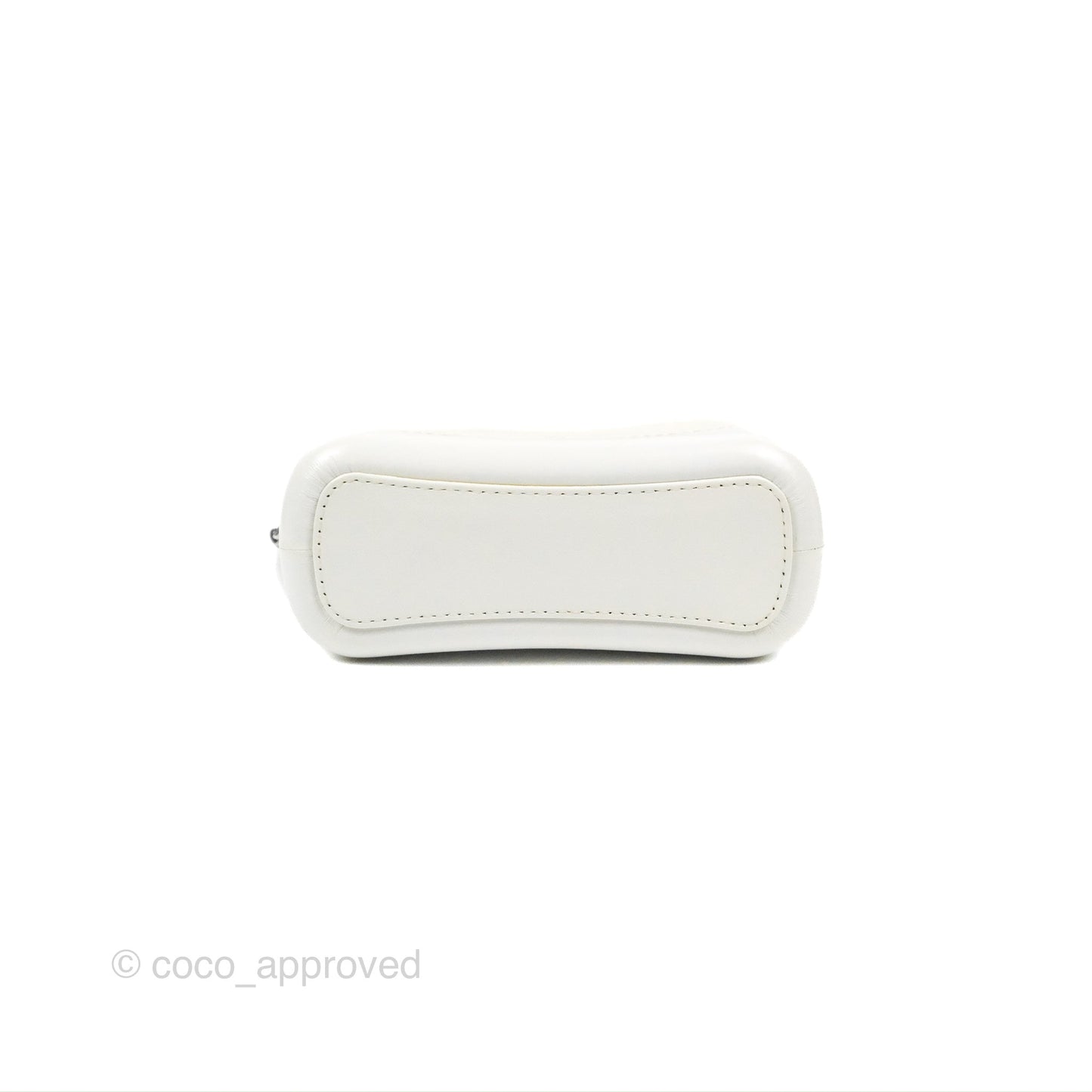 Chanel Quilted Small Gabrielle Hobo White Aged Calfskin Mixed Hardware