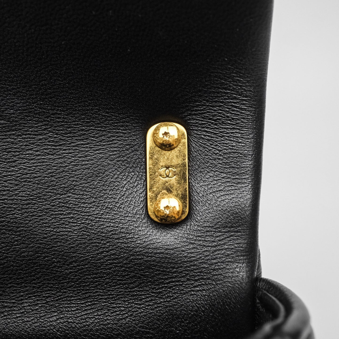 Chanel Small CC Funky Town Flap Quilted Black Lambskin Aged Gold Hardware