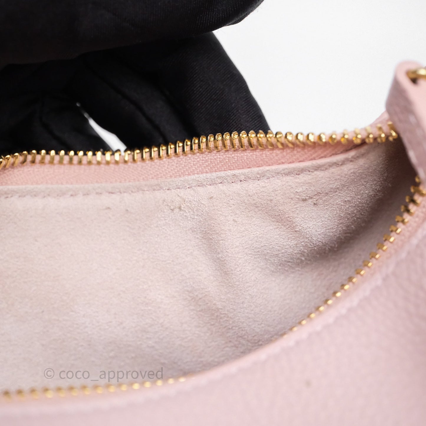 Celine Teen Celine Lulu in Grained Calfskin Bleached Pink