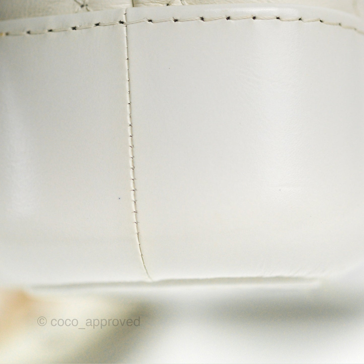 Chanel Quilted Small Gabrielle Hobo White Aged Calfskin Mixed Hardware