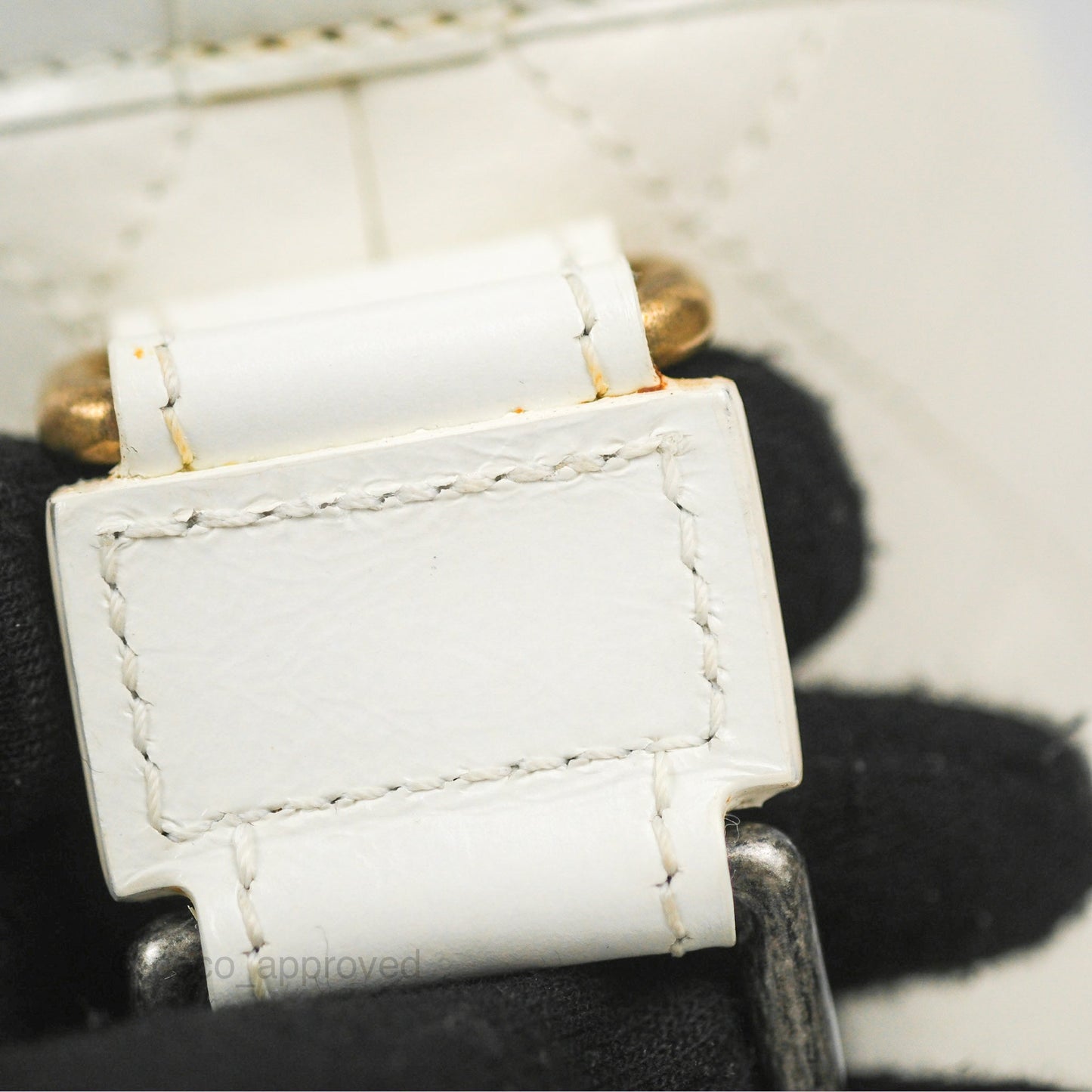 Chanel Quilted Small Gabrielle Hobo White Aged Calfskin Mixed Hardware