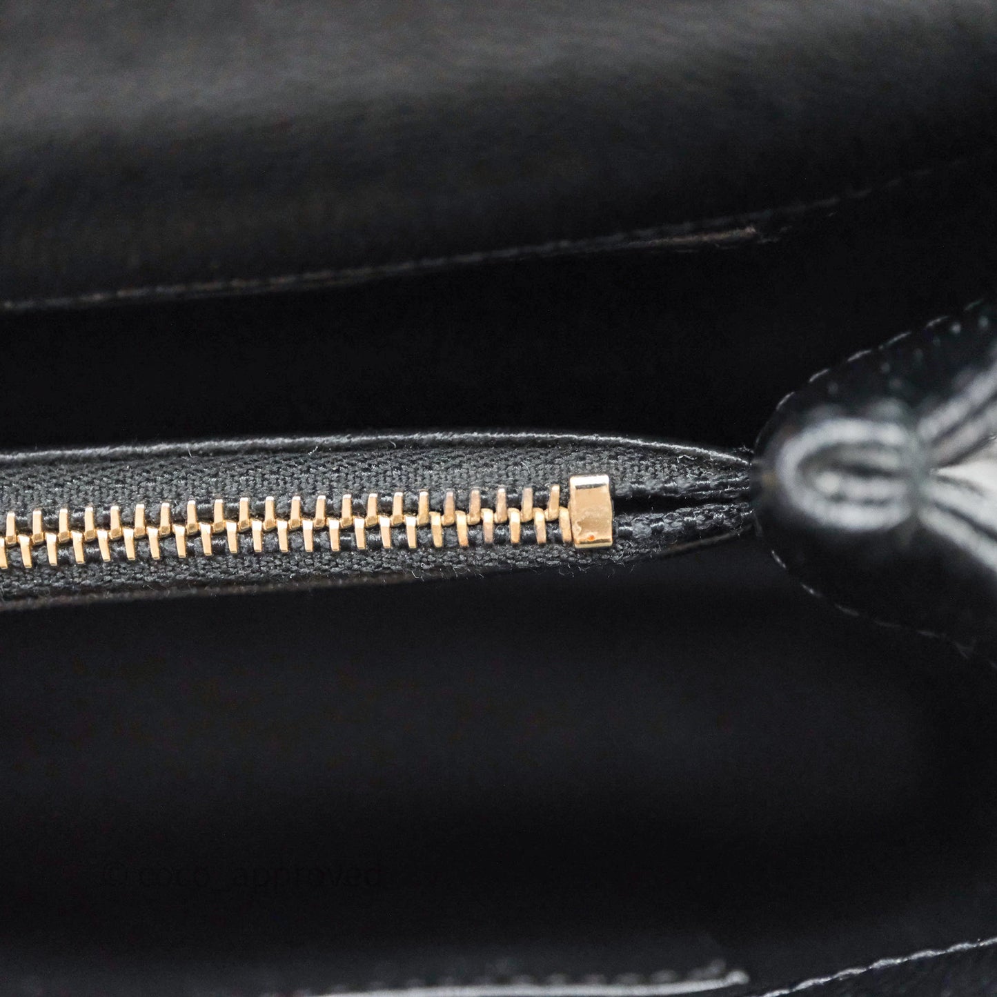 Chanel Medium Quilted Coco Handle Chevron Black Caviar Aged Gold Hardware Lizard Handle
