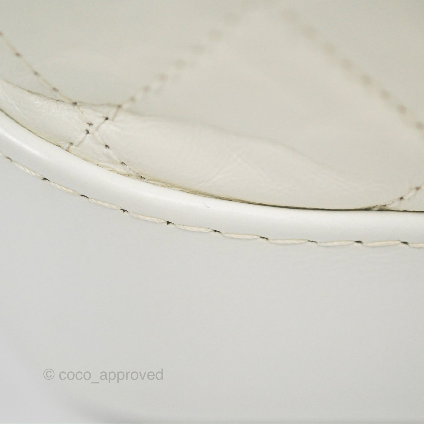 Chanel Quilted Small Gabrielle Hobo White Aged Calfskin Mixed Hardware