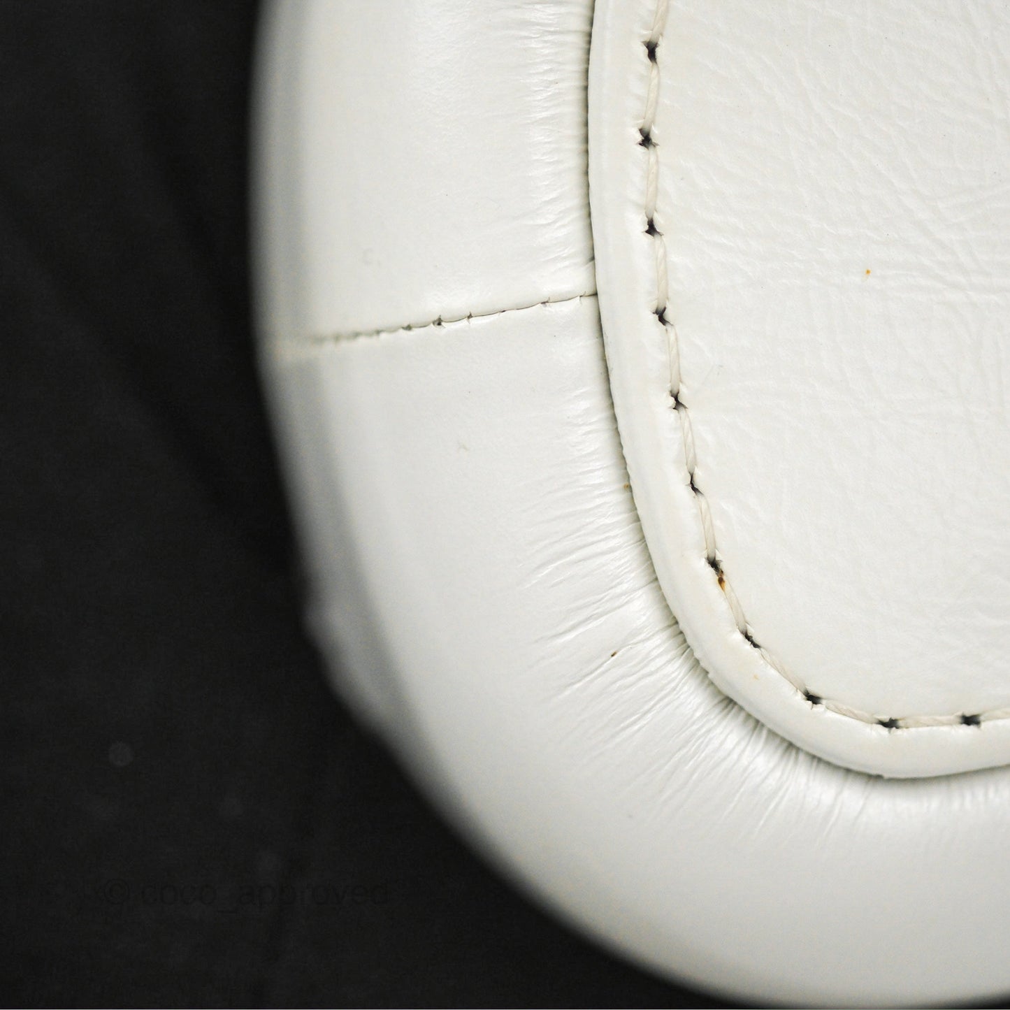 Chanel Quilted Small Gabrielle Hobo White Aged Calfskin Mixed Hardware