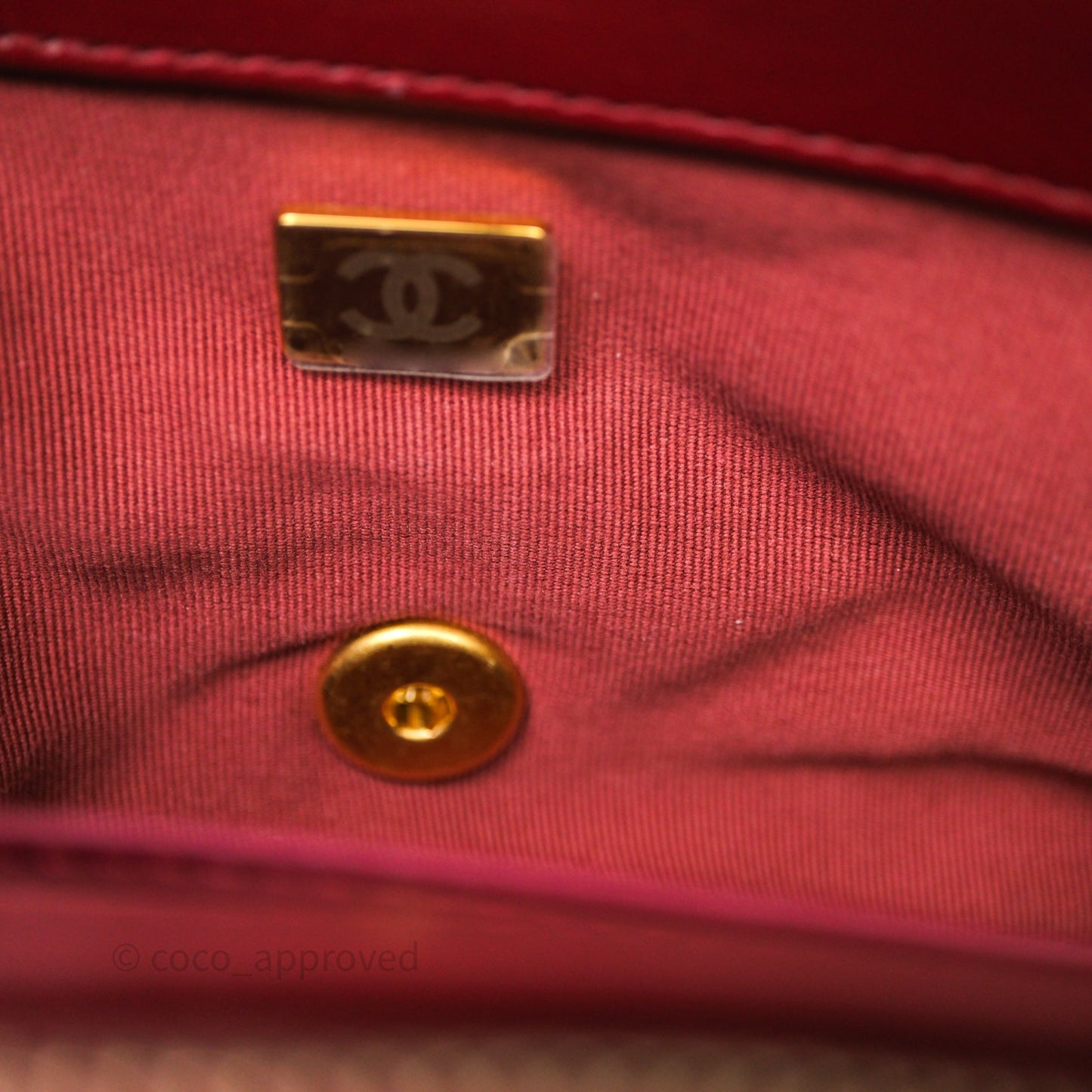 Chanel Small All Slide Adjustable Chain Flap Bag Burgundy Lambskin Aged Gold Hardware