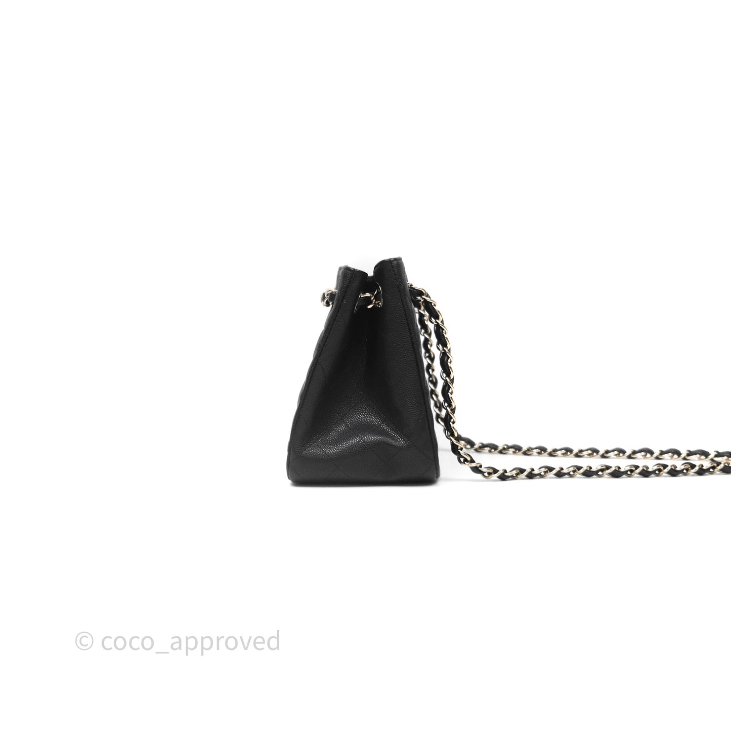 Chanel Mini Bucket Tote Black Caviar Gold Hardware 22S