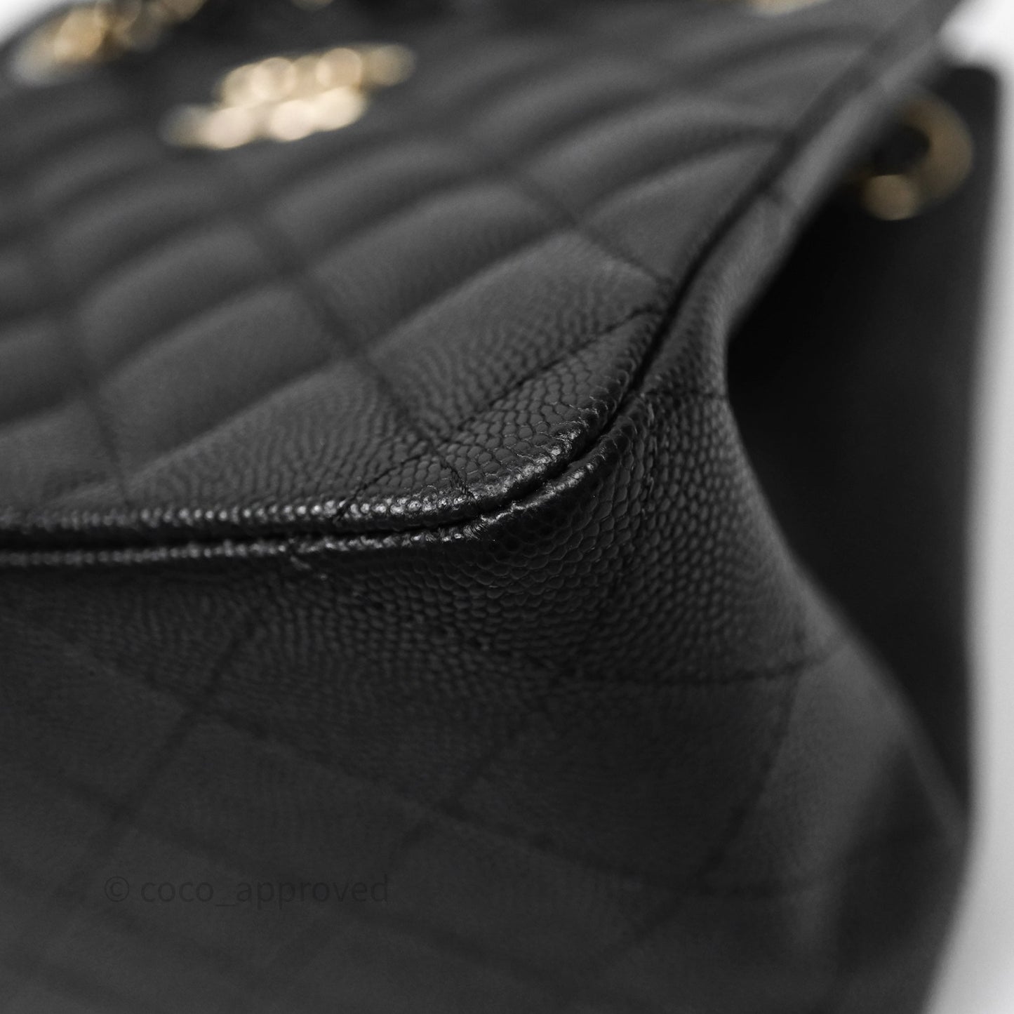 Chanel Mini Bucket Tote Black Caviar Gold Hardware 22S
