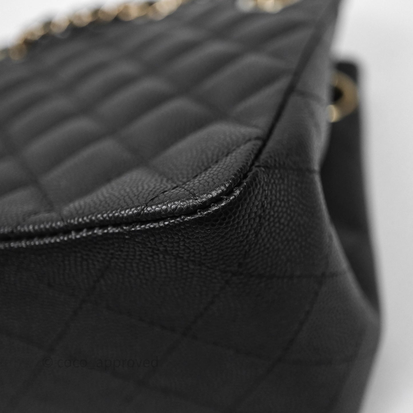 Chanel Mini Bucket Tote Black Caviar Gold Hardware 22S