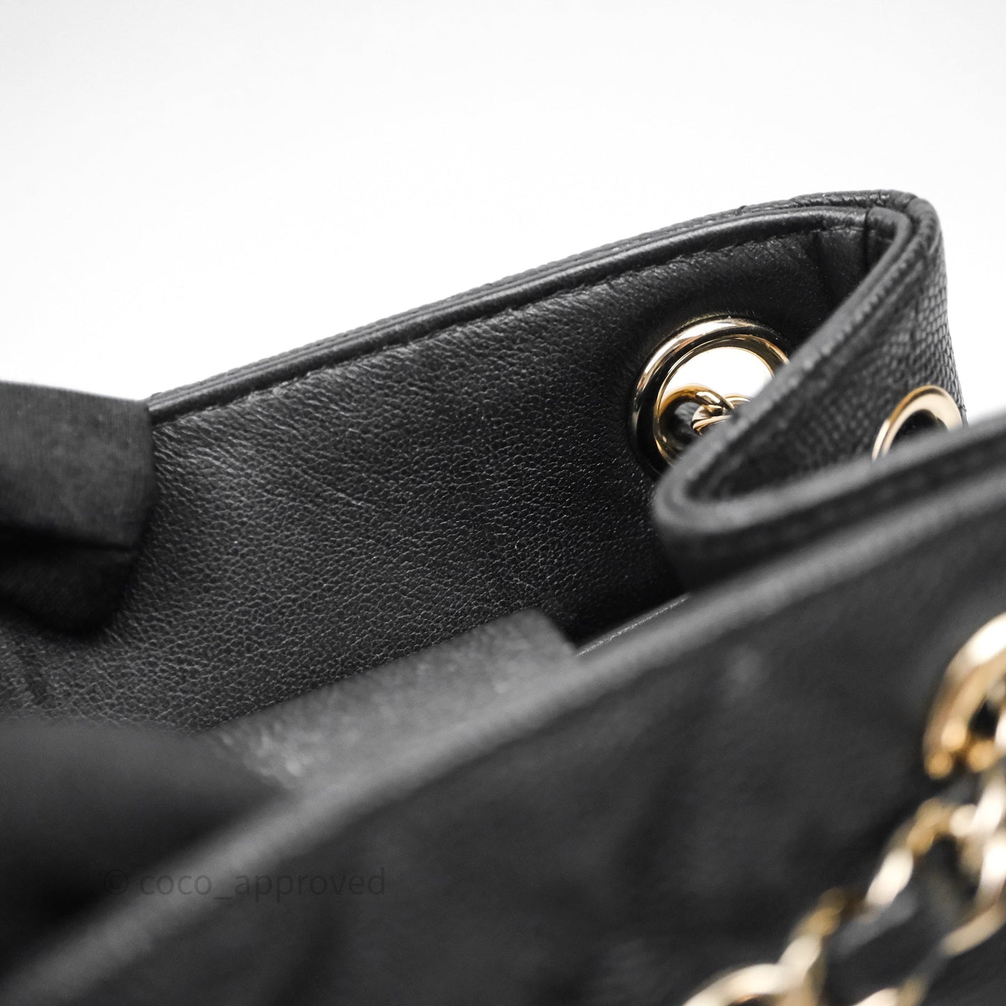 Chanel Mini Bucket Tote Black Caviar Gold Hardware 22S