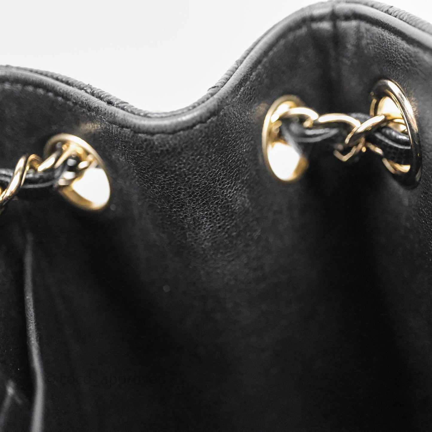 Chanel Mini Bucket Tote Black Caviar Gold Hardware 22S
