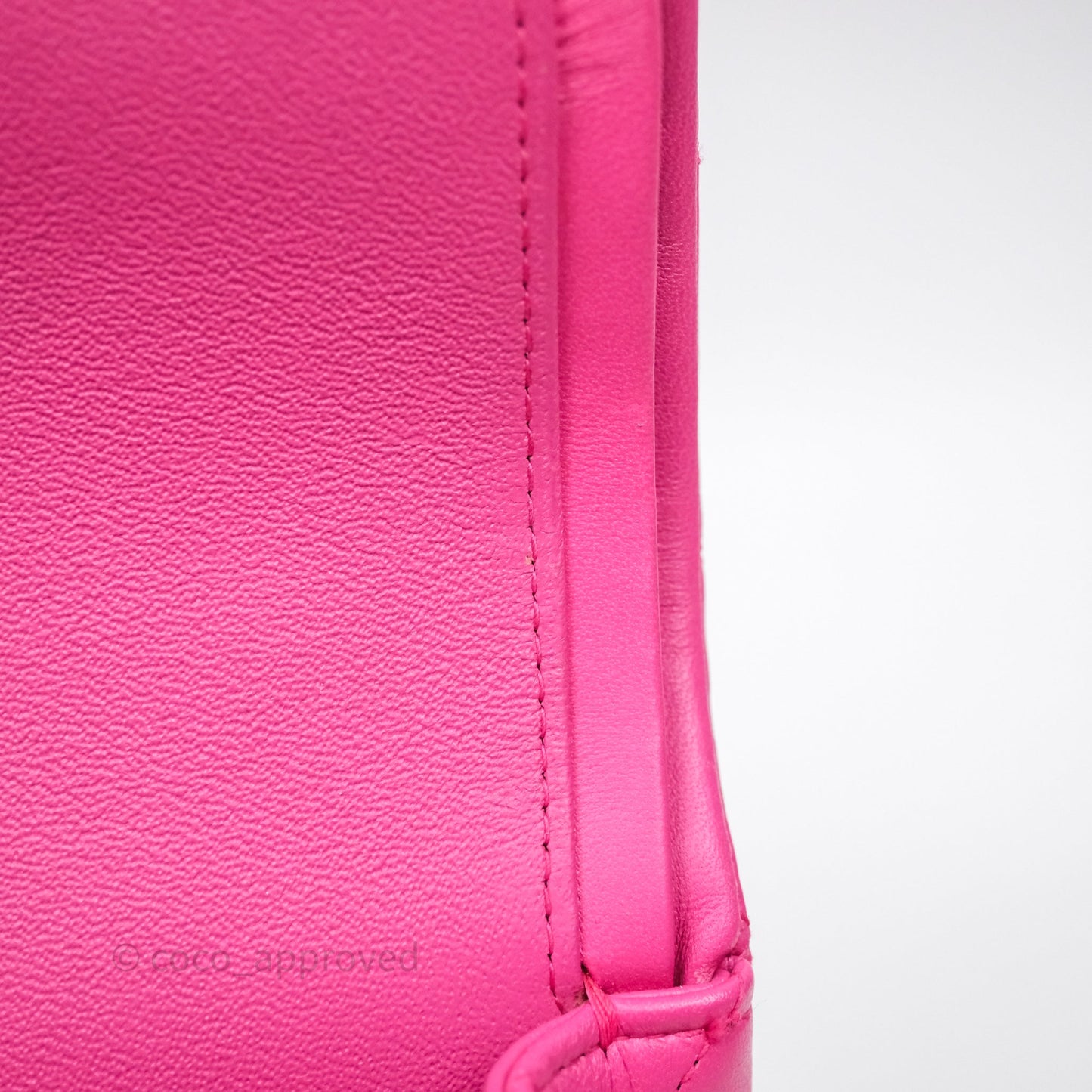 Chanel Classic M/L Medium Flap Quilted Hot Pink Lambskin Gold Hardware