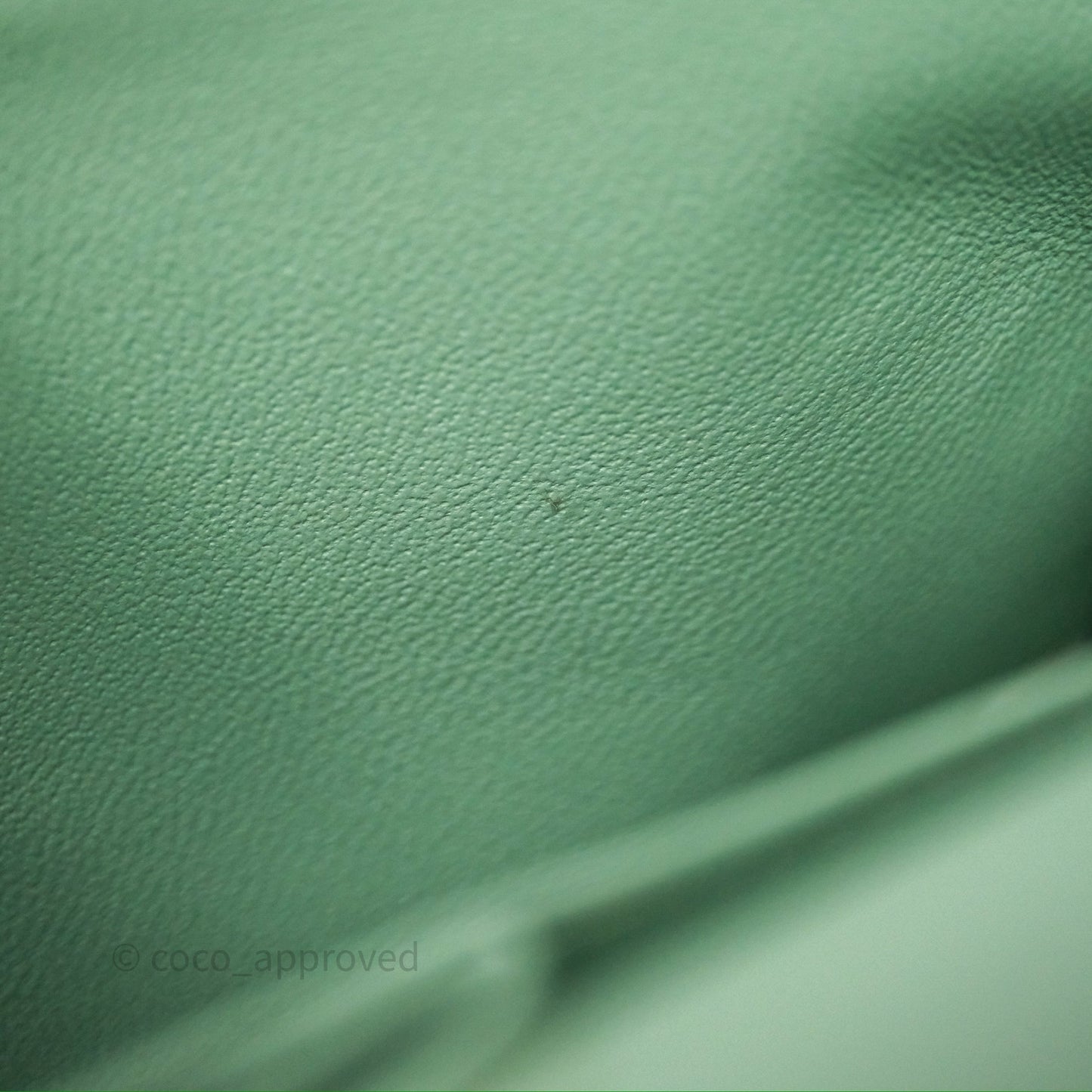 Chanel Small Classic Flap Quilted Mint Green Lambskin Gold Hardware
