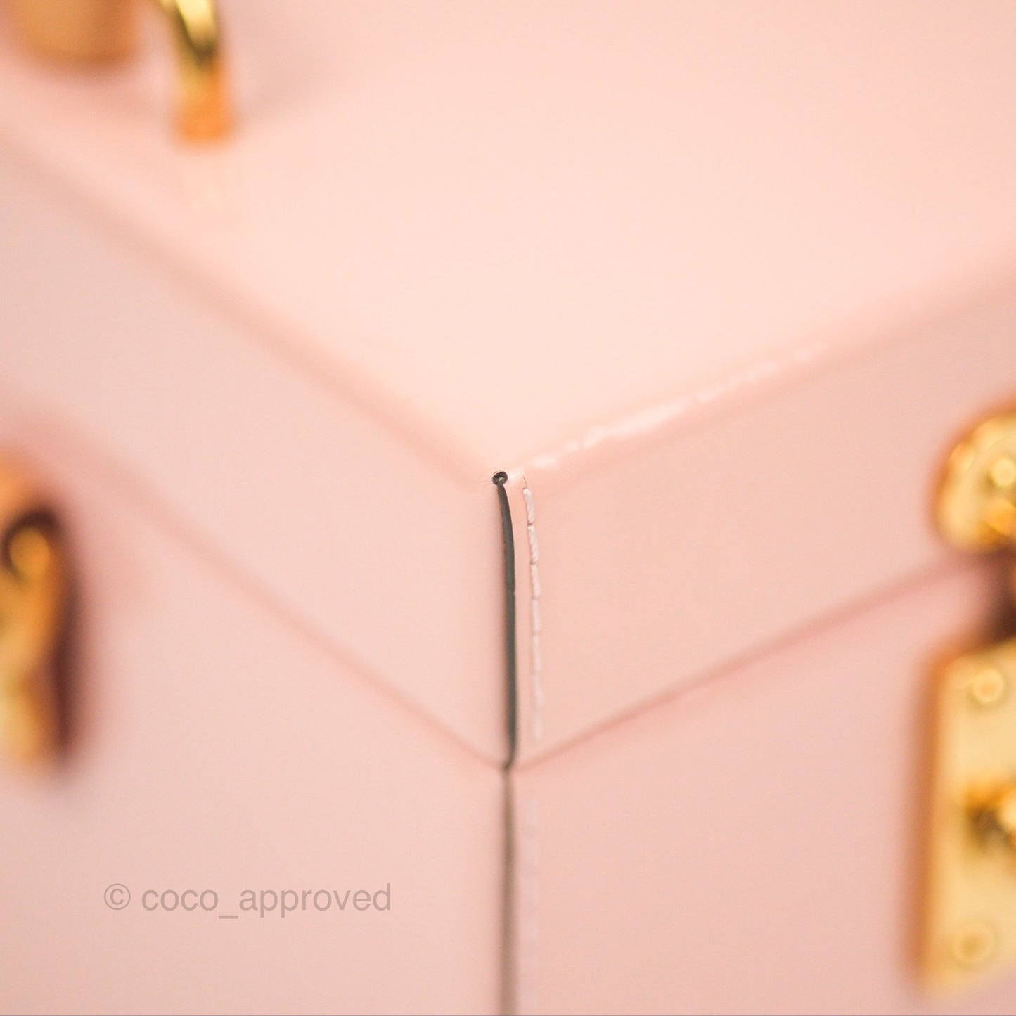 Louis Vuitton Bleecker Box Rose Ballerine Vernis Embossed Monogram