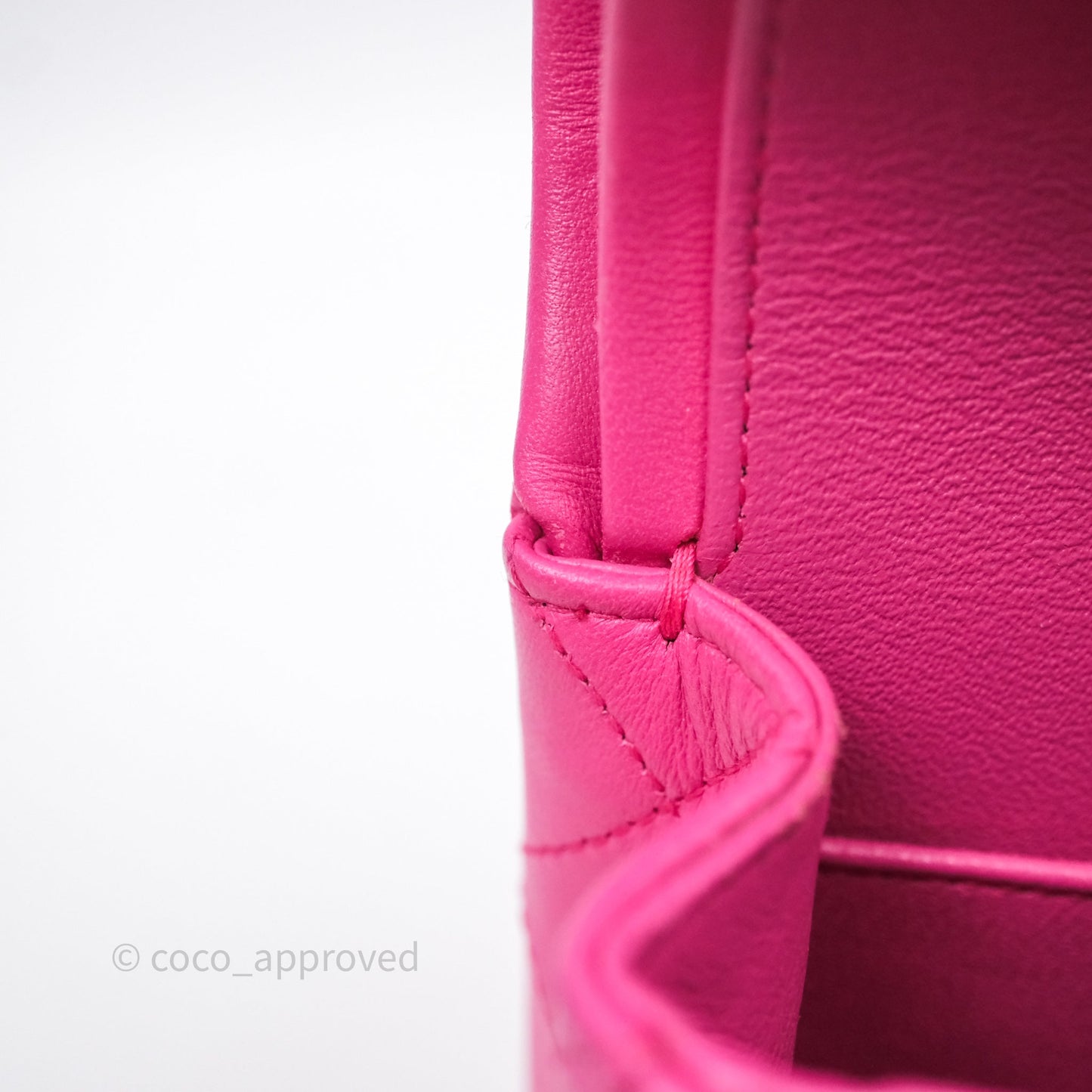 Chanel Classic M/L Medium Flap Quilted Hot Pink Lambskin Gold Hardware