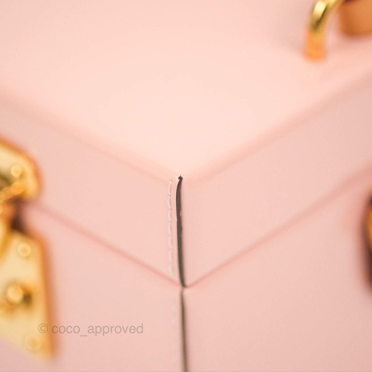 Louis Vuitton Bleecker Box Rose Ballerine Vernis Embossed Monogram