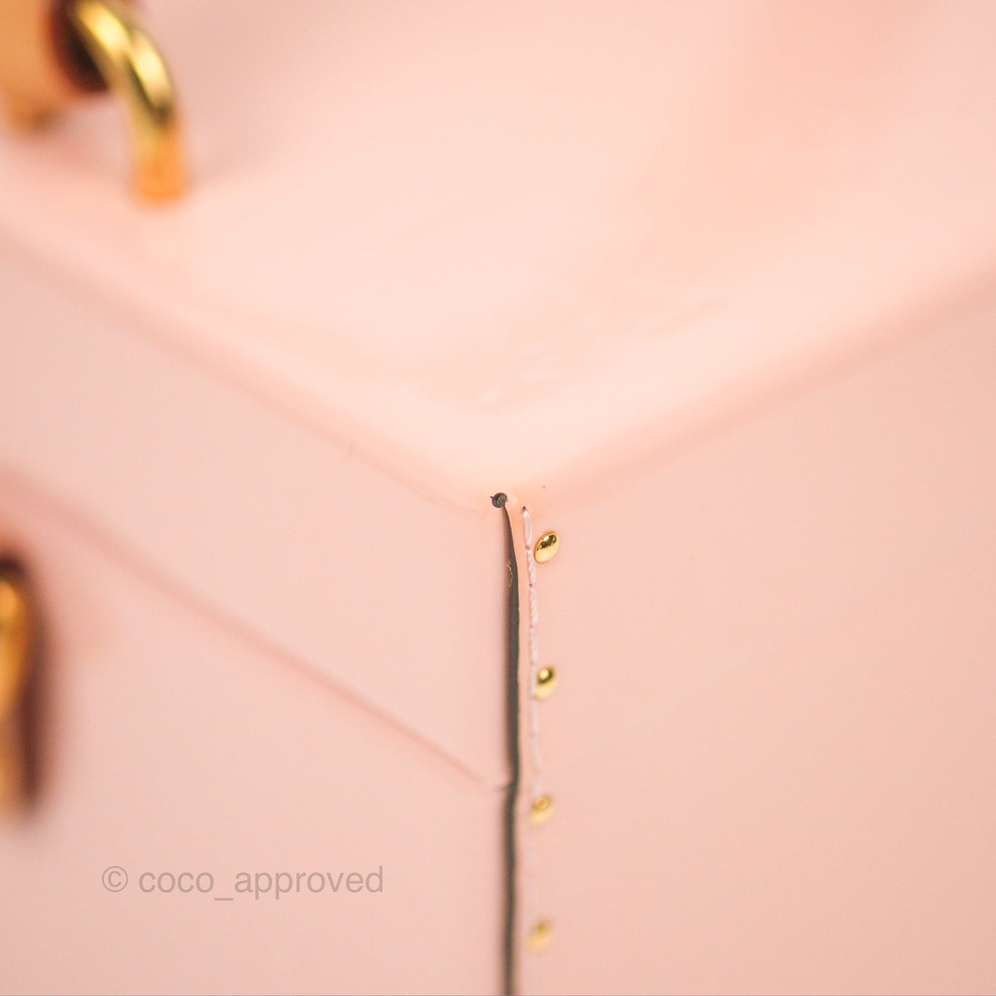 Louis Vuitton Bleecker Box Rose Ballerine Vernis Embossed Monogram