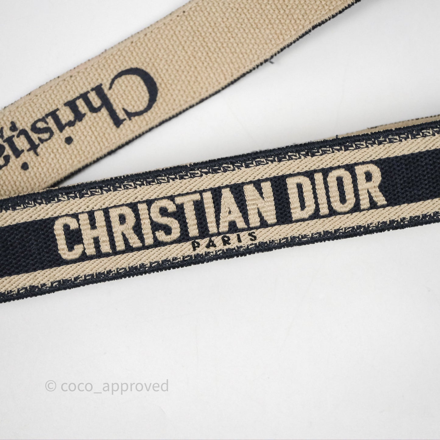 Christian Dior Adjustable Shoulder Strap Navy